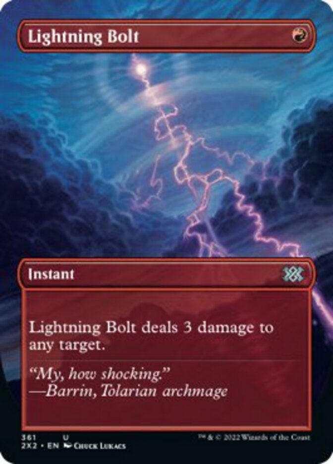 Lightning Bolt (ALTERNATE-ART BORDERLESS)