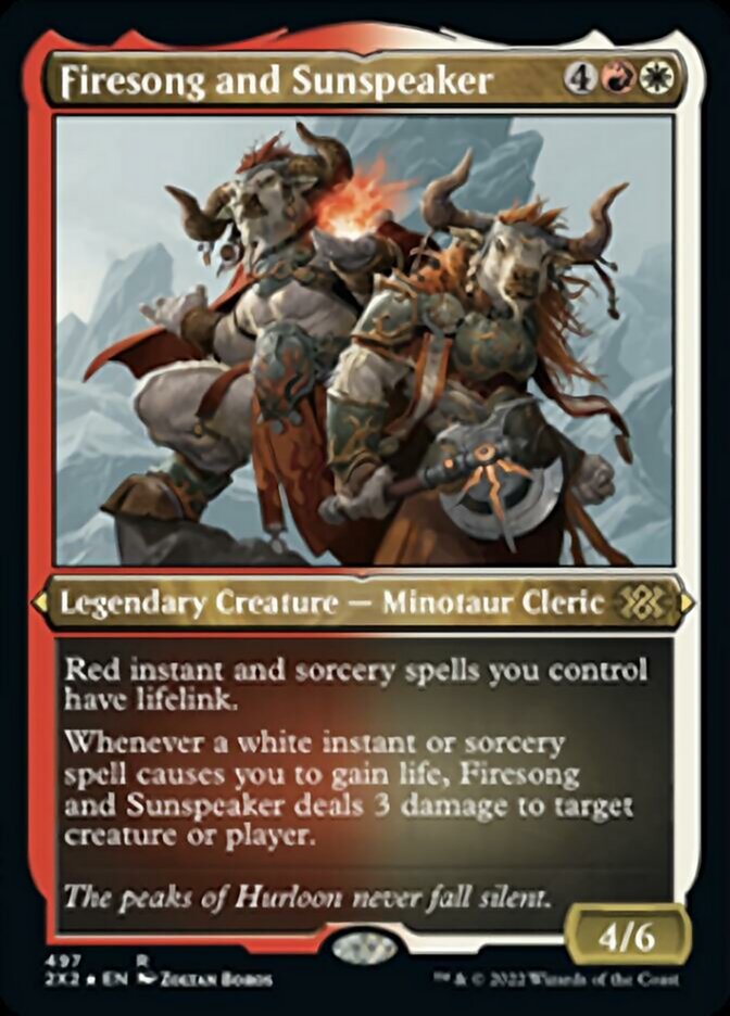 Firesong and Sunspeaker (ETCHED FOIL-ONLY)