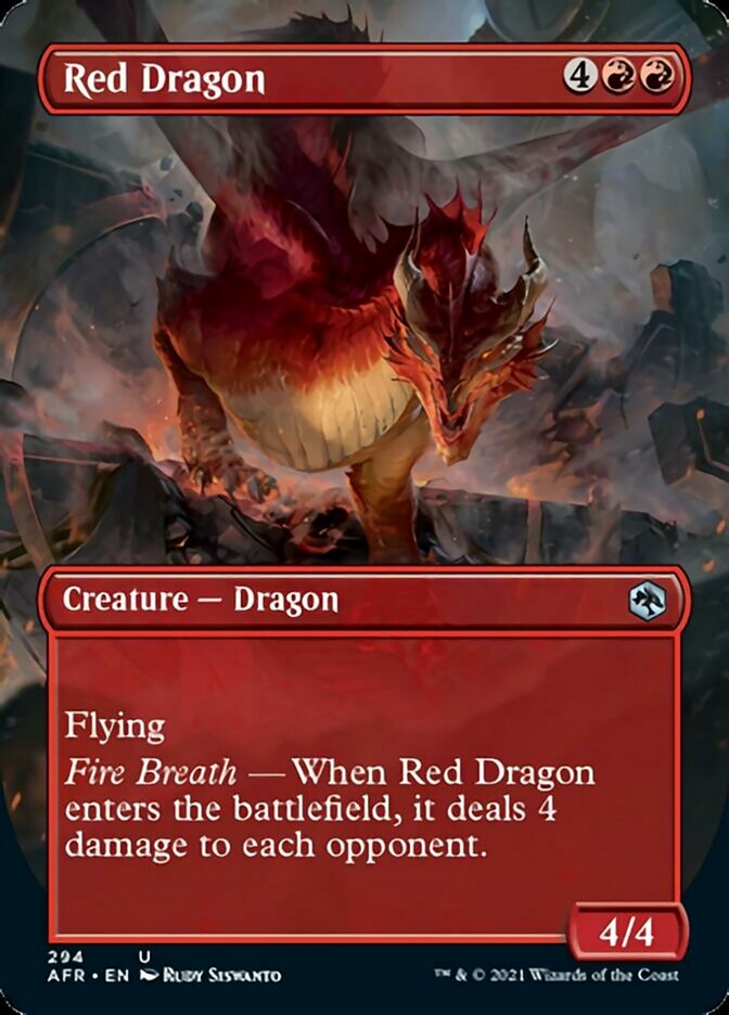 Red Dragon (ALTERNATE-ART BORDERLESS)