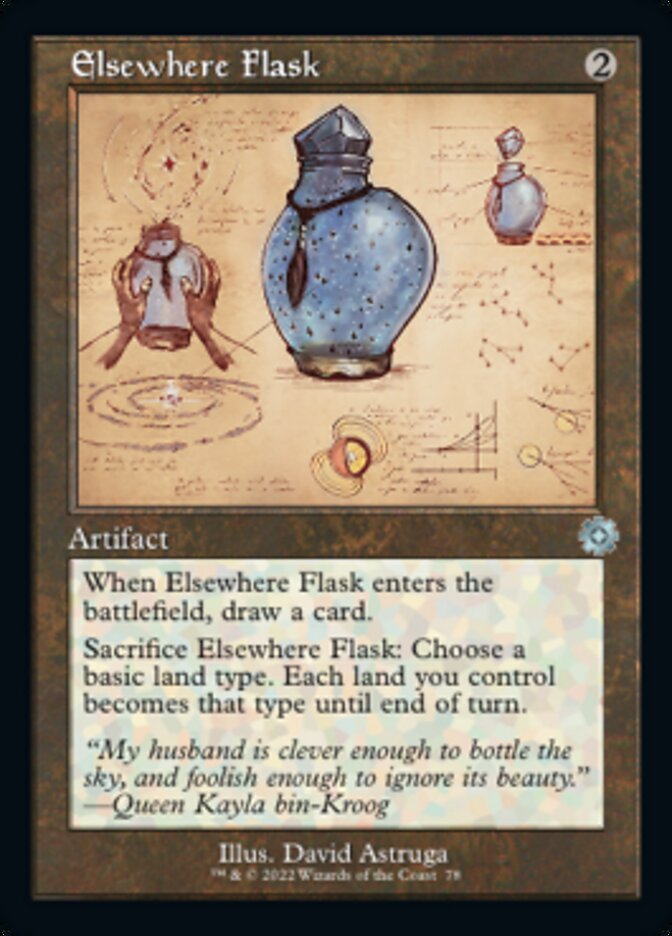 Elsewhere Flask (RETRO SCHEMATIC)
