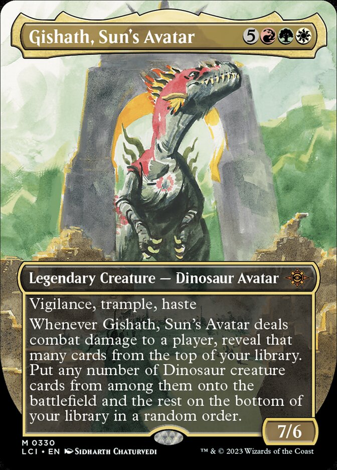 Gishath, Sun's Avatar #330 (BORDERLESS)