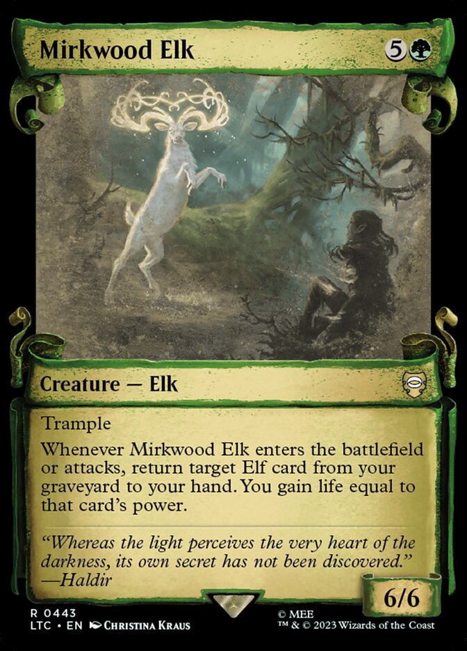 Mirkwood Elk #443 (SILVERFOIL HOLIDAY)