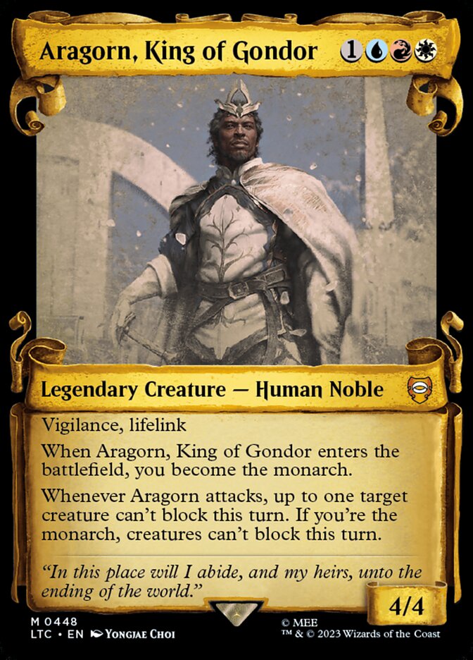 Aragorn, King of Gondor #448 (SILVERFOIL HOLIDAY)