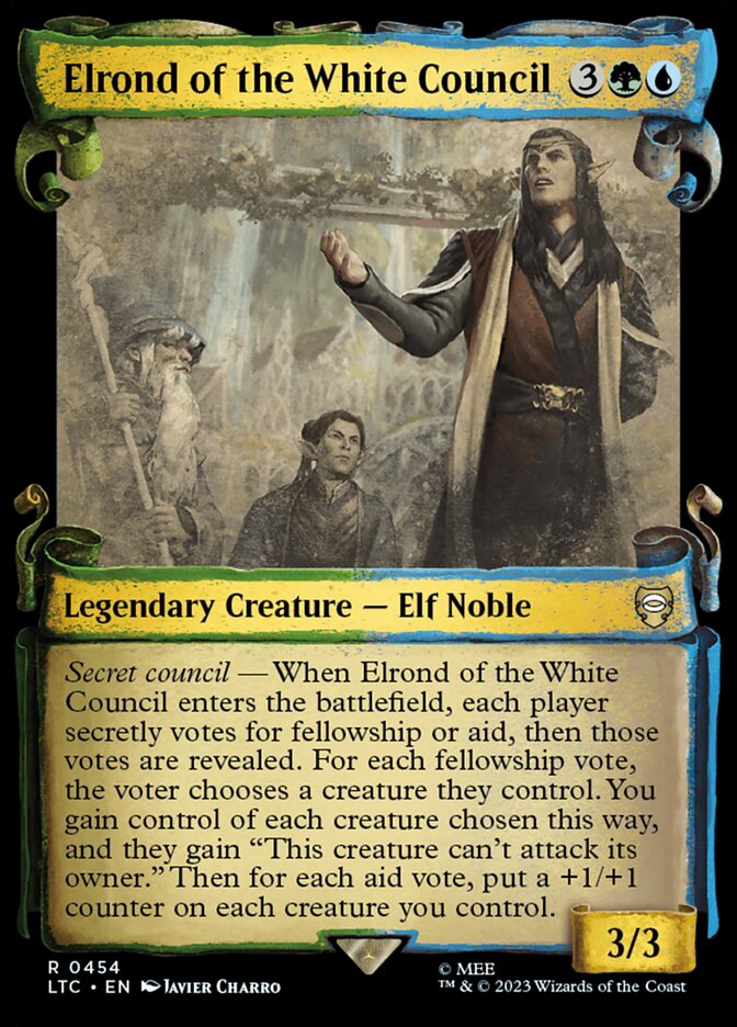 Elrond of the White Council #454 (SILVERFOIL HOLIDAY)