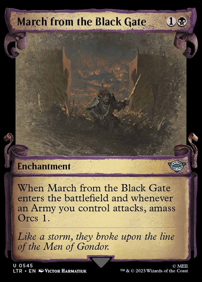 March from the Black Gate #545 (SILVERFOIL)