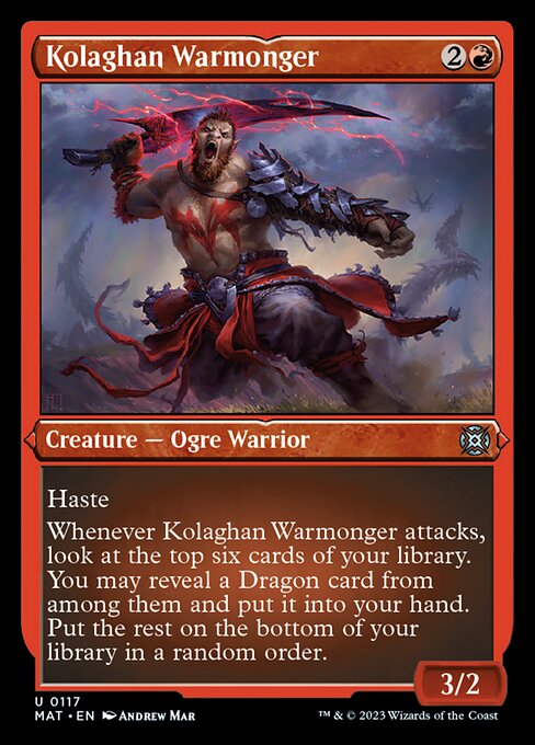 Kolaghan Warmonger (ETCHED FOIL-ONLY)