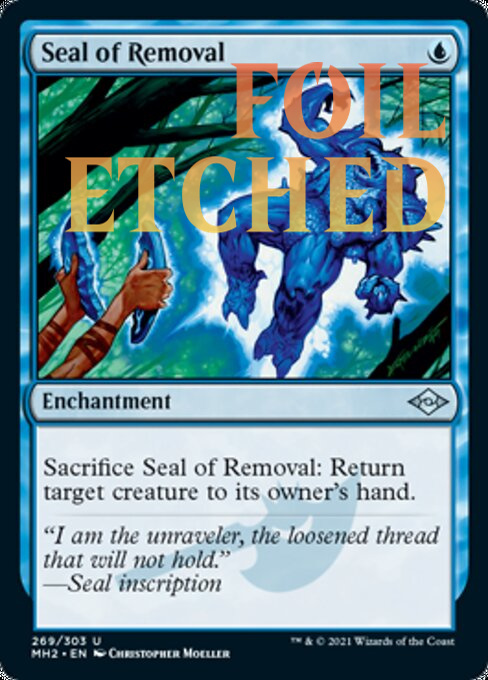 Seal of Removal (ETCHED FOIL)