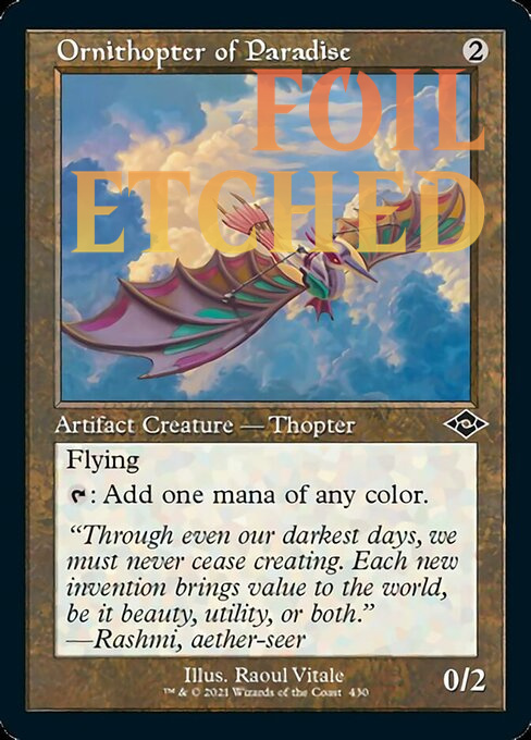 Ornithopter of Paradise (ETCHED FOIL)