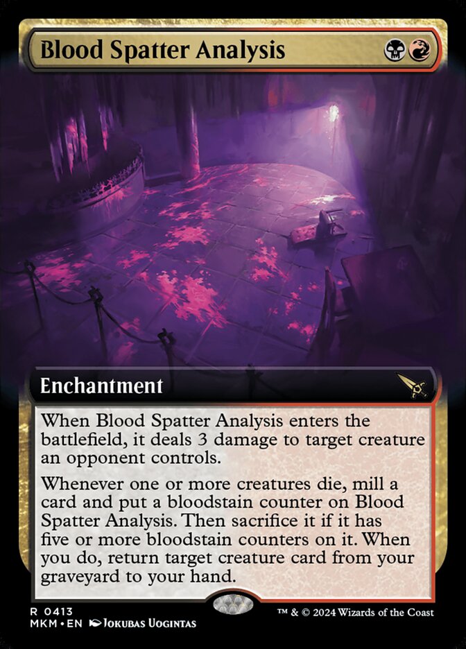 Blood Spatter Analysis #413 (EXTENDED ART)