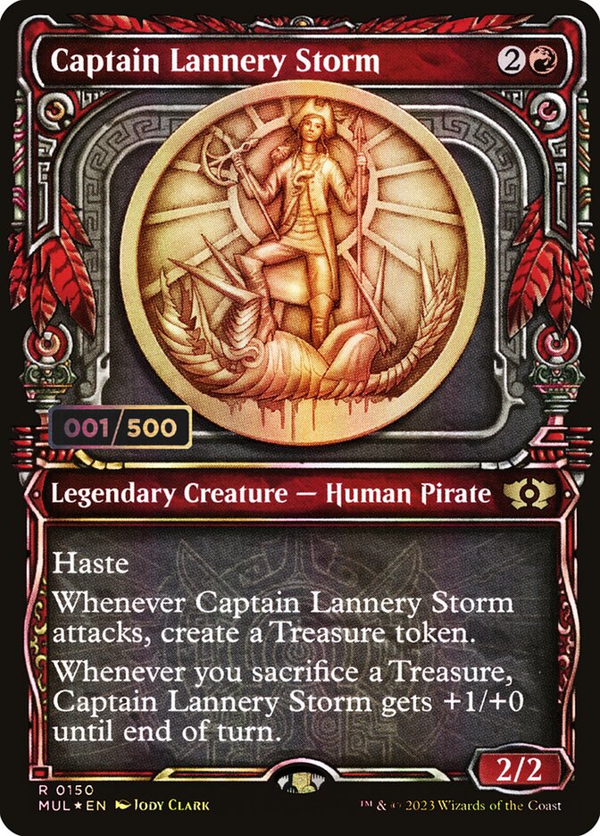 Captain Lannery Storm (DOUBLE RAINBOW FOIL SERIALIZED) #215