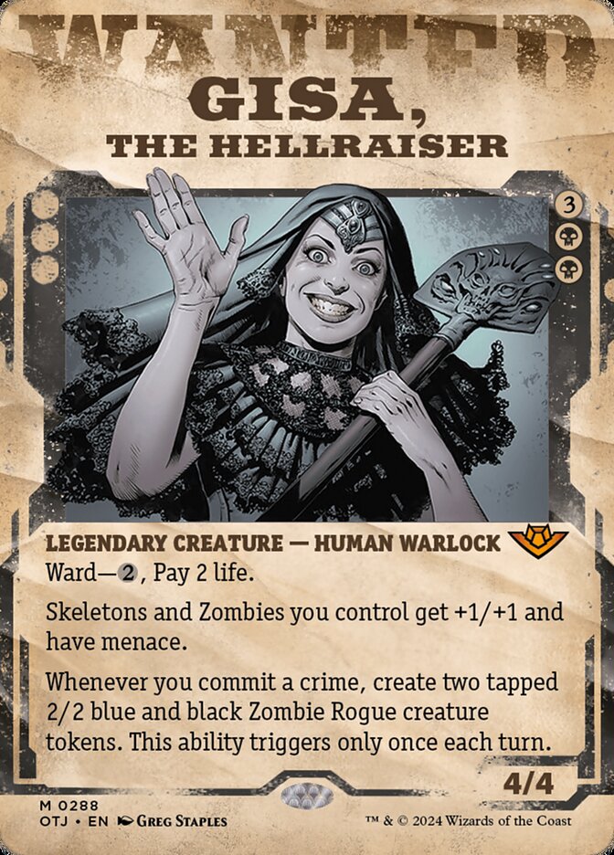 Gisa, the Hellraiser #288 (WANTED POSTER)