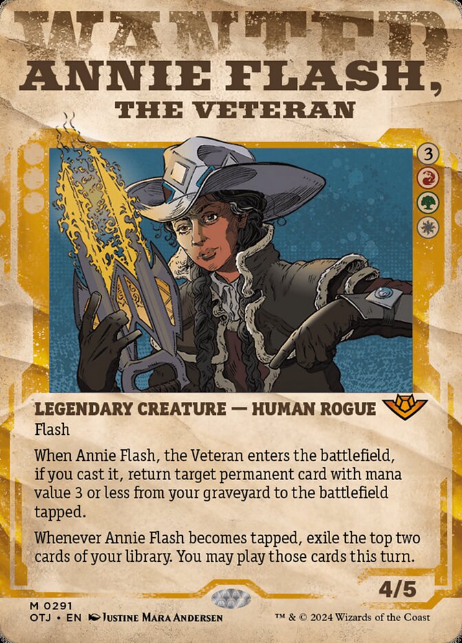 Annie Flash, the Veteran #291 (WANTED POSTER)