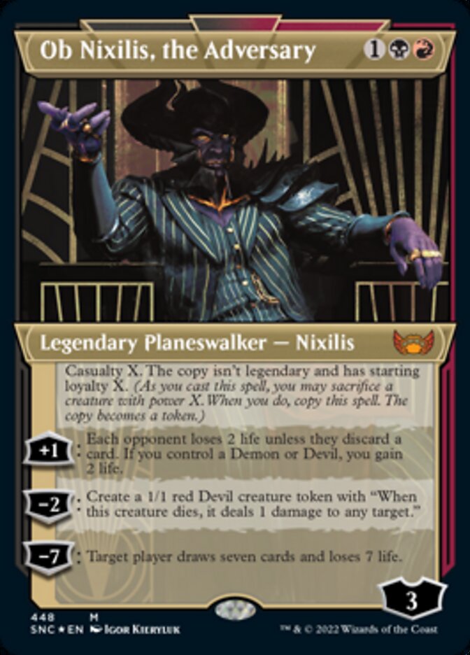 Ob Nixilis, the Adversary (ETCHED FOIL-ONLY) (rus)