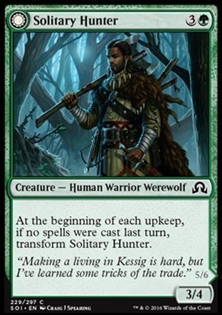 Solitary Hunt \\ One of the Pack