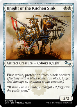 Knight of the Kitchen Sink (Black borders)