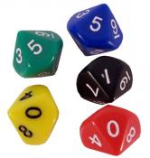 Dice d10 avilable in 5 colors