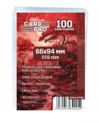 Прозрачные протекторы Card-Pro для CCG (100 шт.) 66x94 мм - для карт MTG, Pokemon, Монстробойня