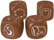 Кубики для Кросмастера: матовые коричневые (4 штуки)