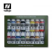 Набор красок Vallejo - Basic Colors USA 70140 (16 красок по 17 мл)