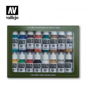 Model Color Set Vallejo -  Medieval Colors (16 paints of 17 ml)